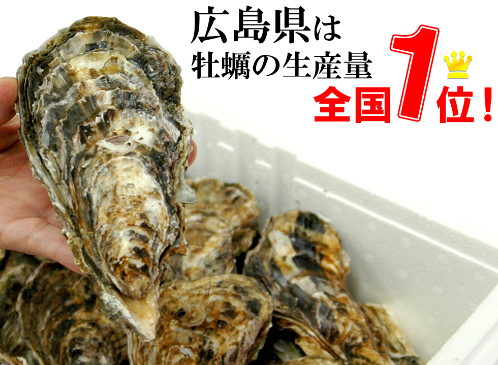 広島県は牡蠣の生産量が全国１位